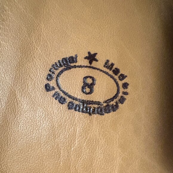 Womens John Fluevog Tall Black Leather Zip Maggie Bond Girl Boots Size 8 - Picture 15 of 16